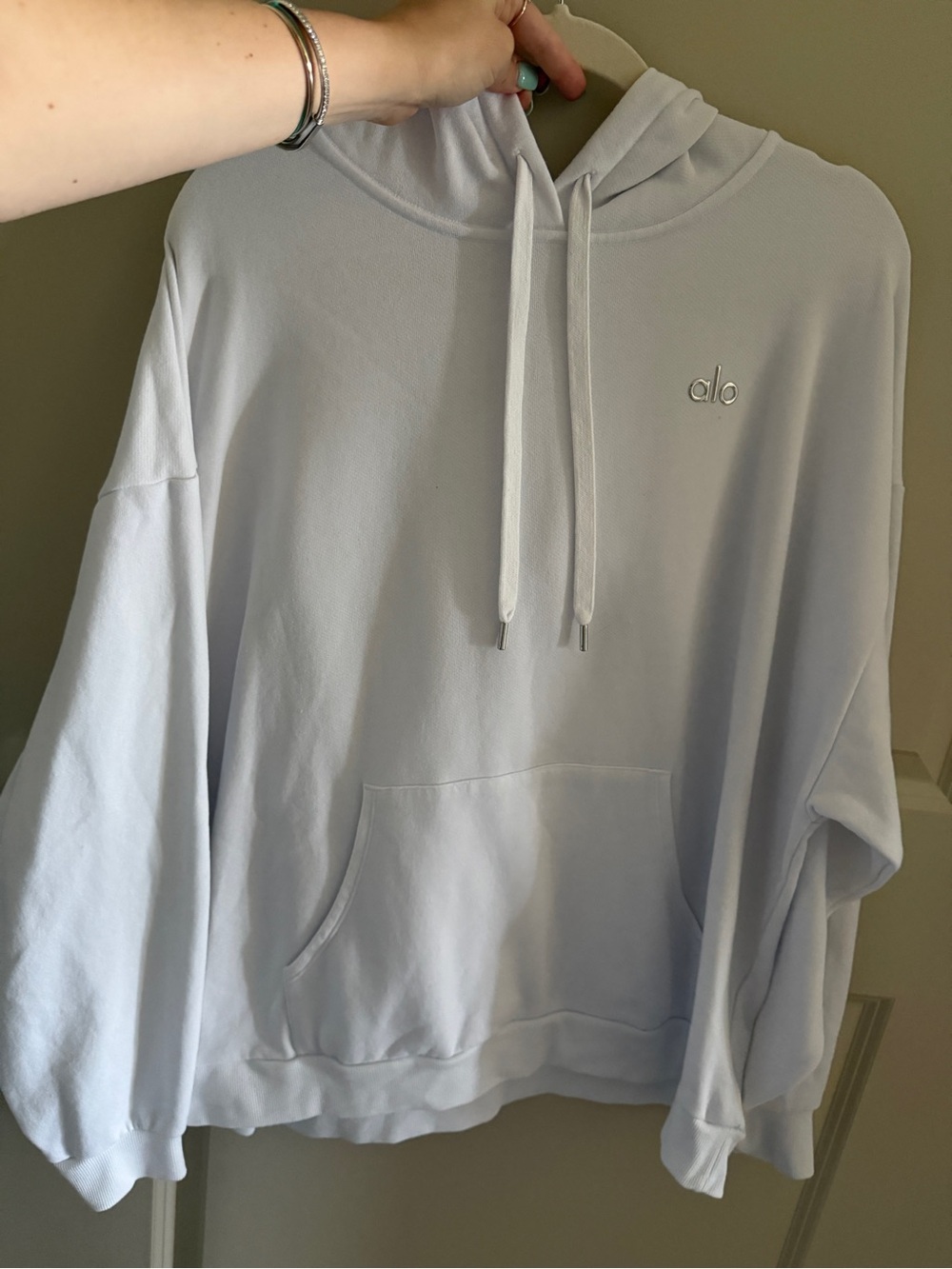 Alo Yoga Accolade Hoodie White Large